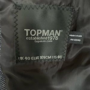 Topman  navy blue suit jacket only